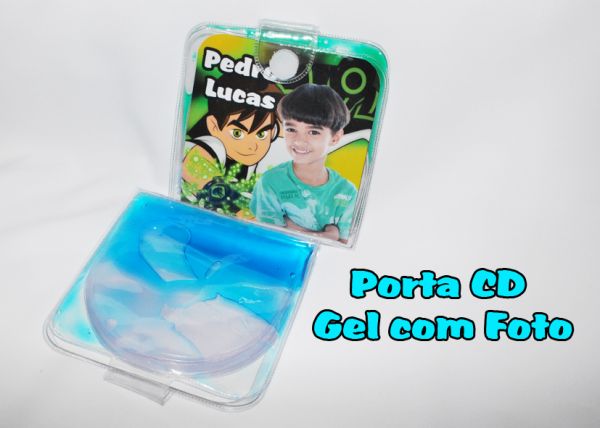 10 Porta cd gel com foto