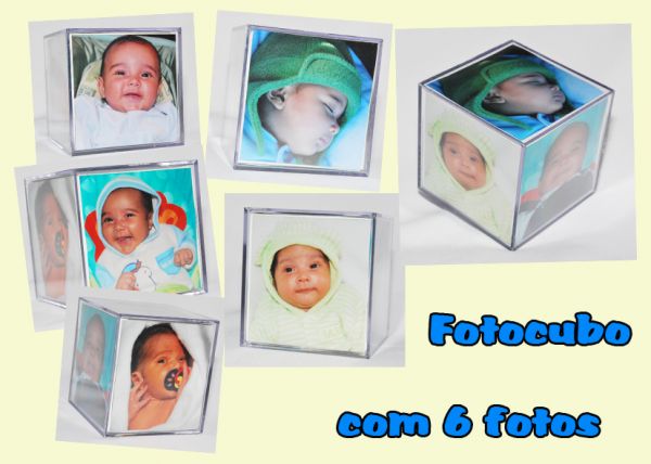 10 Fotocubos grande 8,5 x 8,5 com 6 fotos